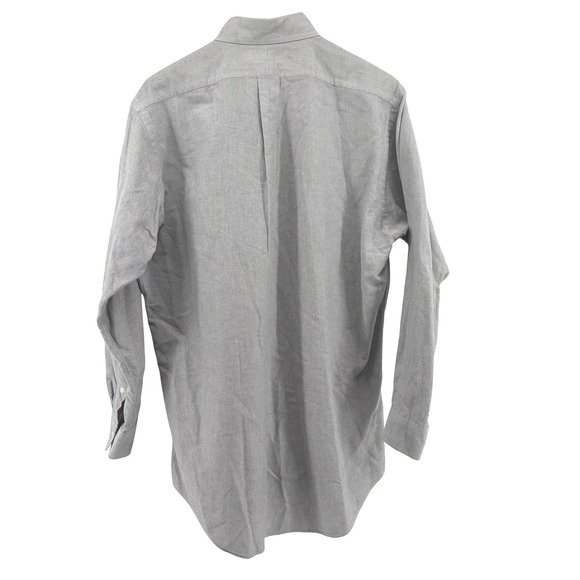 Polo Ralph Lauren Mens Oxford Button Down Shirt Gray Pony Logo Casual 15-32 M - Picture 3 of 11